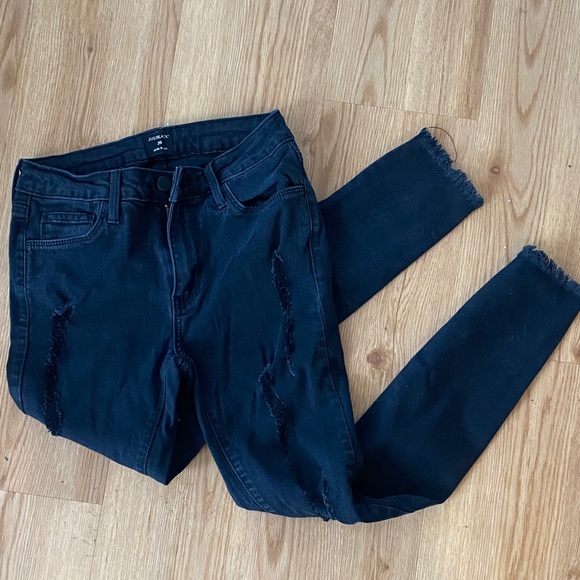 Skinny Black Ripped Jeans - Picture 2 of 4